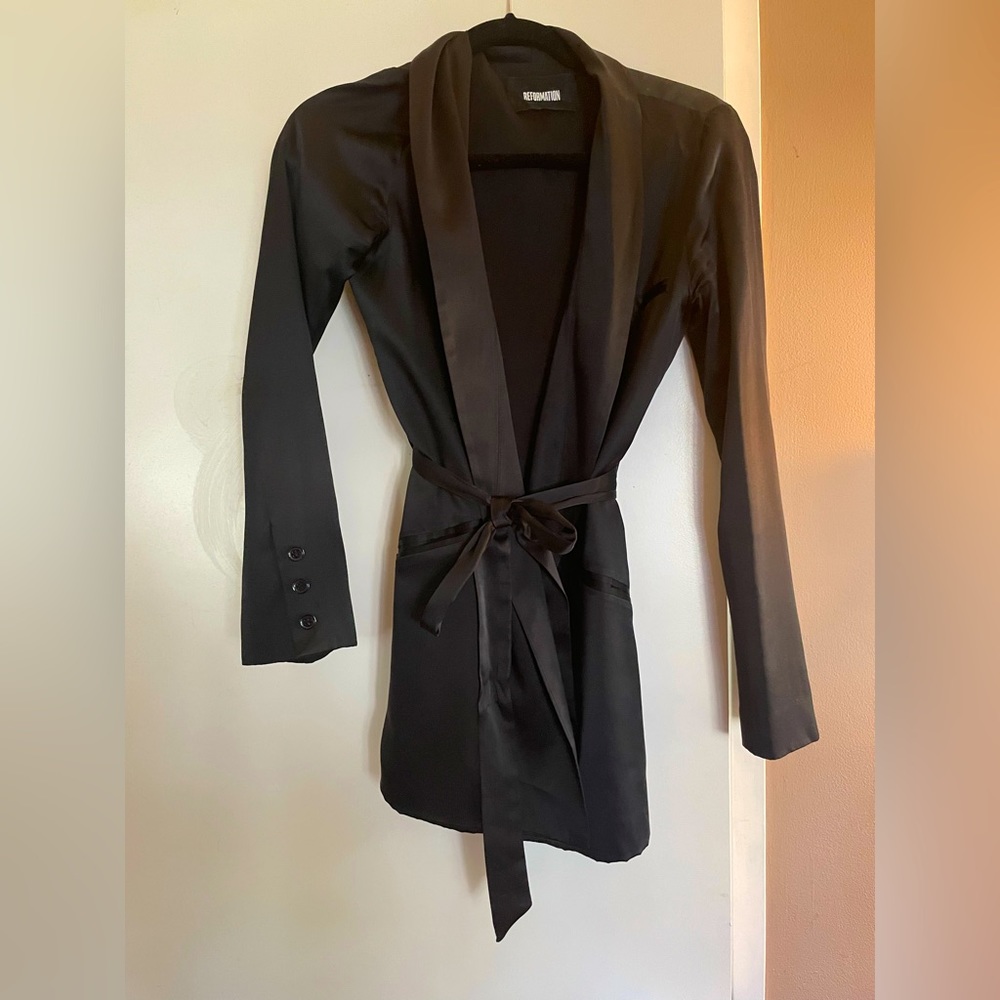 Reformation Silk Jacket